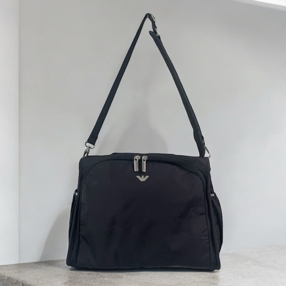 Armani Junior Handbags - ARMANI BABY BLACK NYLON BAG